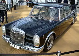 Mercedes-Benz 600 Pullman Landaulet van Paus Paulus VI