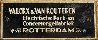 Merkplaatje in de Leidse Josephkerk