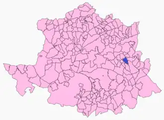 Kaart van Mesas de Ibor