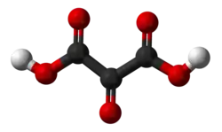 "balls and sticks"-model van mesoxaalzuur