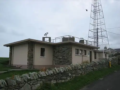 Het Met Éireann-weerstation op Malin Head