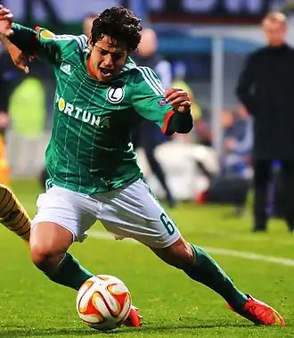 Guilherme in 2014 als speler van Legia Warschau