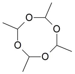 Structuurformule van metaldehyde