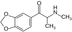 Structuurformule van methylone