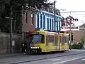 Het eindpunt van de tramlijn in Anderlues