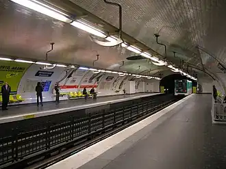 de perrons van metrolijn 4