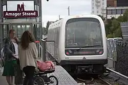 Vertrekt van een metro naar het noorden.