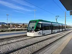 Tram bij halte Clínico