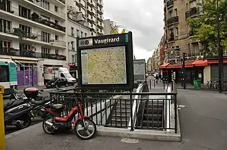 ingang aan de rue Vaugirard