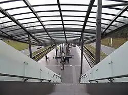 Trap en perronkap metrostation Noorderpark