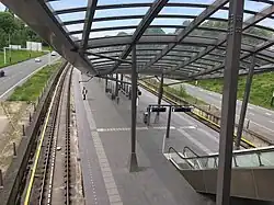 Perron metrostation Noorderpark