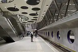 Metrostation Wilhelminaplein perron 2012