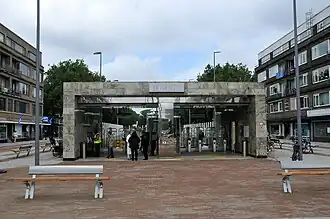 Metrostation Blijdorp aan de Statenweg