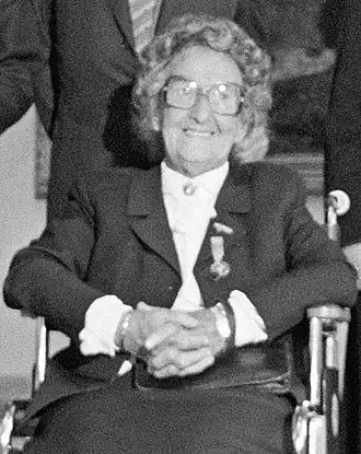 Mevr. E.J. van den Broecke-de Man in 1988