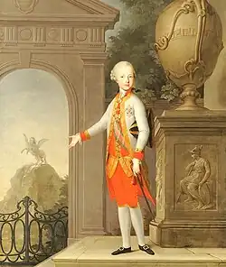 Portret Prins Maximiliaan Frans na 1765.