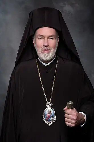 Metropoliet Athenagoras Peckstadt, aartsbisschop van België behorend tot het Oecumenisch Patriarchaat van Constantinopel