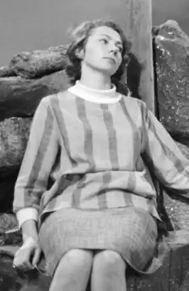 Goossen bij opnames voor het televisiespel Brug der zuchten, 1960.