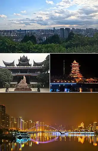 Een collage van Mianyang