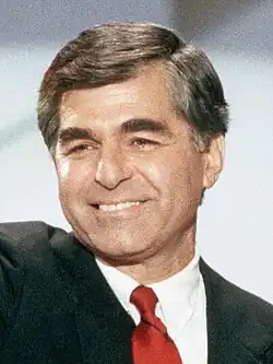 Gouverneur Michael Dukakis uit Massachusetts Democratische Partij