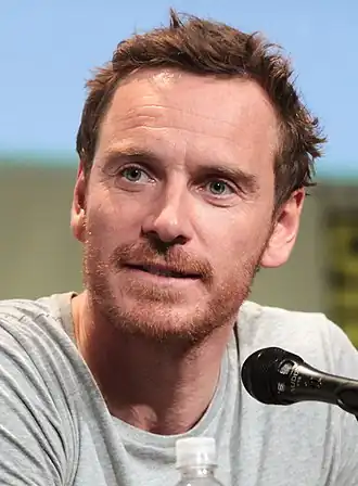 Fassbender tijdens de San Diego Comic-Con in 2015