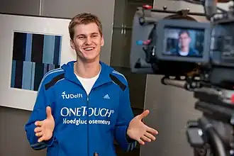 Michael Poot tijdens een interview in het voorjaar van 2010.