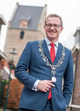 Sijbom als burgemeester van Losser (2014)