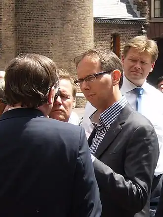 Bosgra interviewt Nout Wellink voor het NOS Journaal