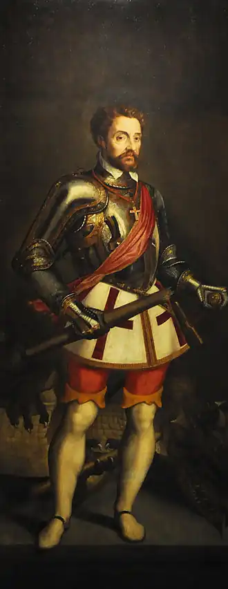 Zelfportret als Sint-Joris (deel van een triptiek)