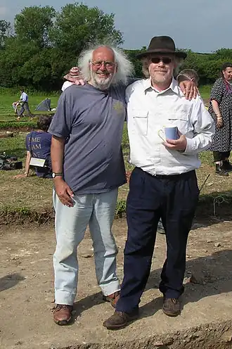 Mick Aston (links) in 2005 met Tim Taylor
