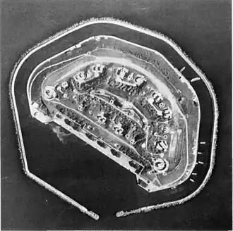 Het fort omstreeks 1950