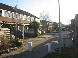 Een straat in Middelzand