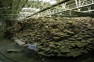 Midhowe Chambered Cairn.