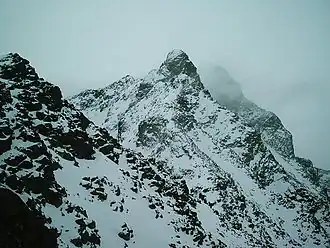 De top van de Midtre Skagastølstind