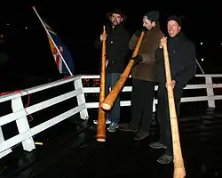 MidwinterhoornBloasgroep "Kop van Overiessel" blaast vanaf de stelling van de molen