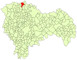 Kaart van Miedes de Atienza