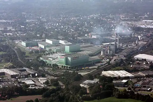 Mielefabriek in de wijk Nordhorn