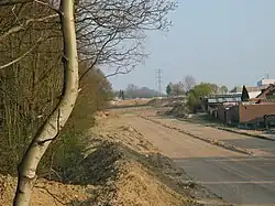 Gezien vanaf de Mijnspoorweg