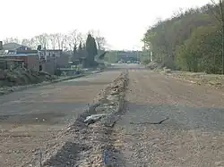 Verbinding Mijnspoorweg 11-4-2006, deels aangelegd