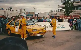 Sundström wint de rally van Finland in 1990