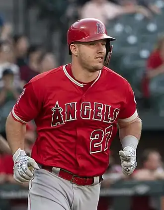 Trout bij de Los Angeles Angels in 2018