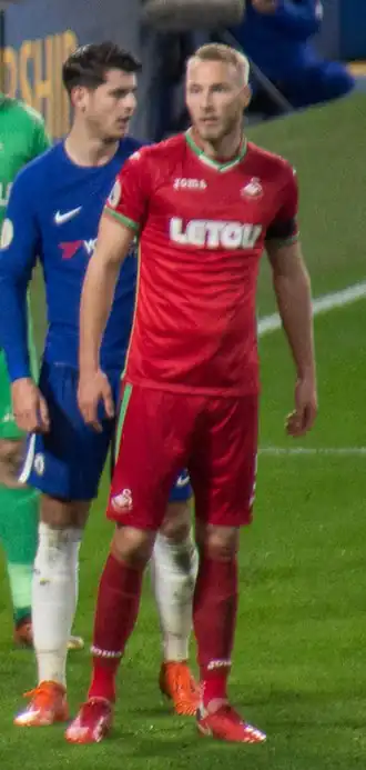 Van der Hoorn namens Swansea City (2017)