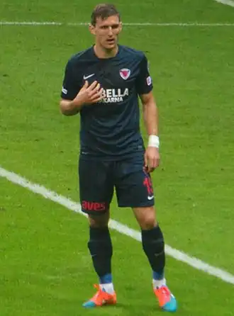 Mitrović in 2014 als speler van Mersin İdman Yurdu