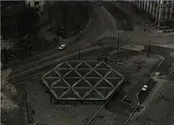 Het station gezien uit het westen in 1961