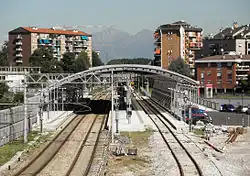 Het station gezien uit het zuiden