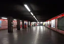 De tunnel tussen verdeelhal en jaarbeurs