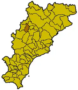 Locatie van Millesimo in Savona (SV)