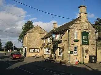 Het centrum van Milton-under-Wychwood.