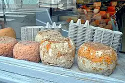 Mimolette op de markt in Grenoble