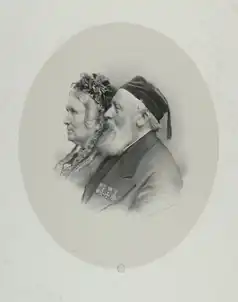 Louis Minard en zijn echtgenote.