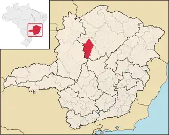 Kaart van Buritizeiro